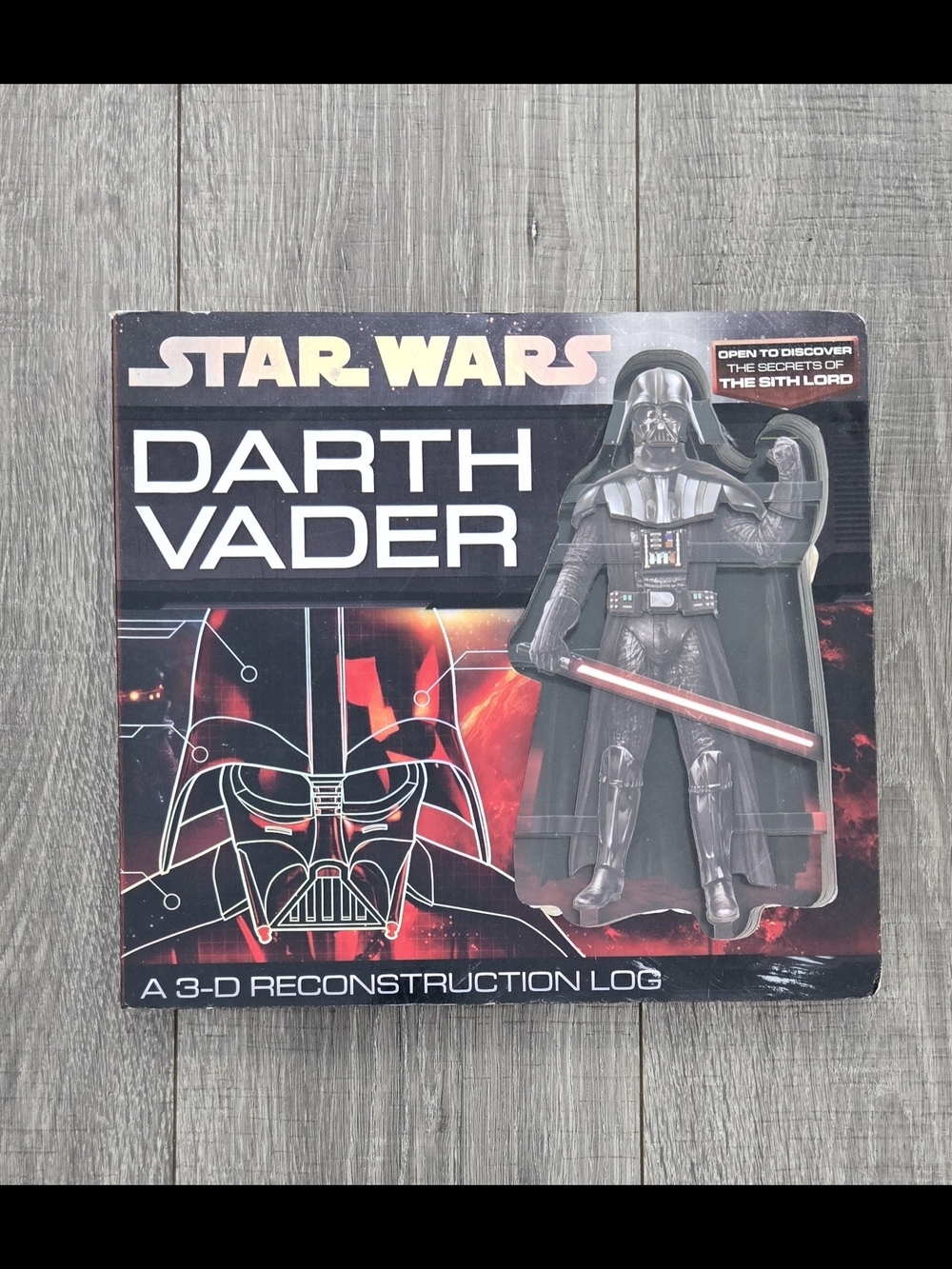 Star Wars Darth Vader A 3-D Reconstruction Log Scholastic 2011 Board Book